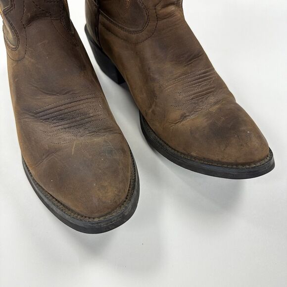 Justin Boots Mens 8.5 EE Brown Leather Tall Western Cowboy Country main image 6